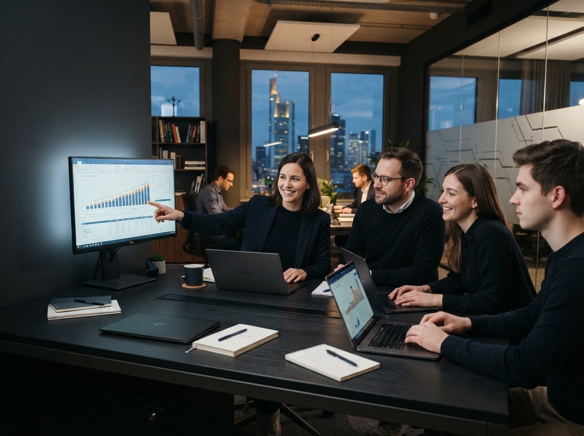 CezorFin Team bei der Arbeit an der Analyseplattform